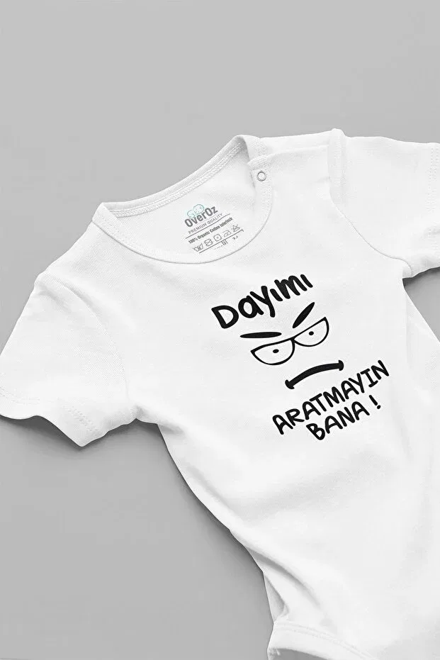 Детское боди для новорожденных с принтом Don't Make Me Angry Overoz, White