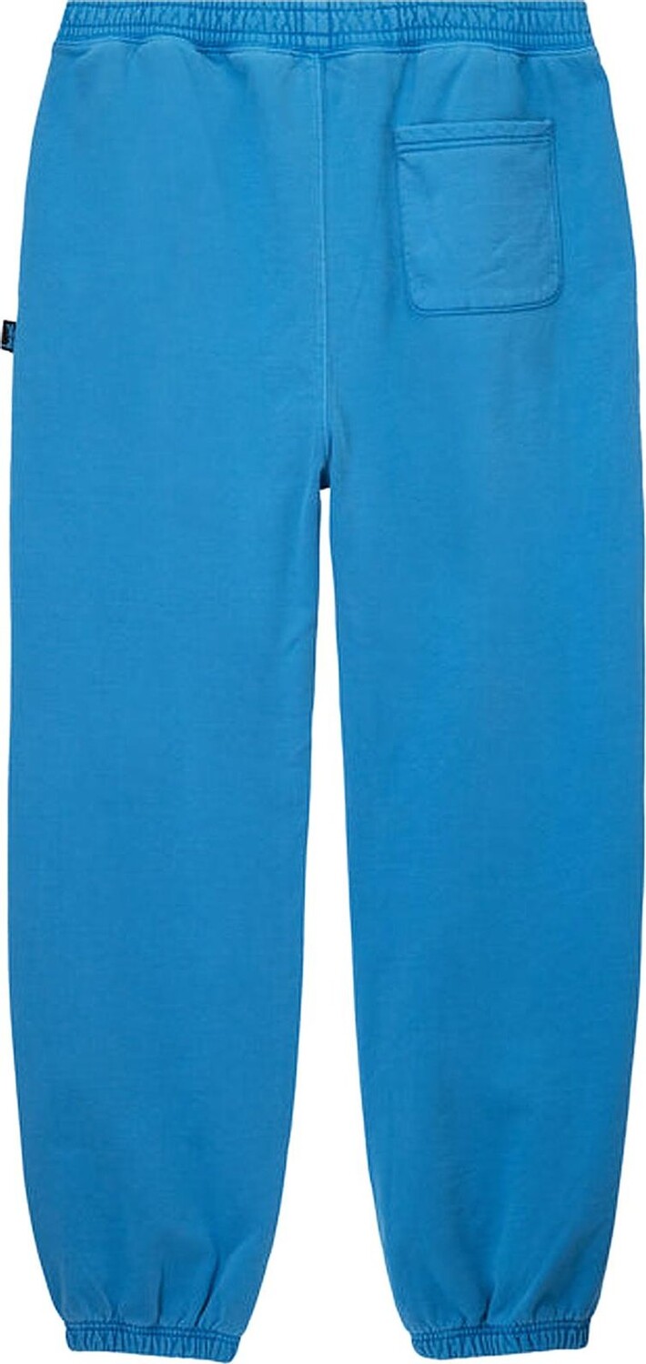 Брюки Stussy Pigment Dyed Fleece Pant 'Blue', синий — фото 3