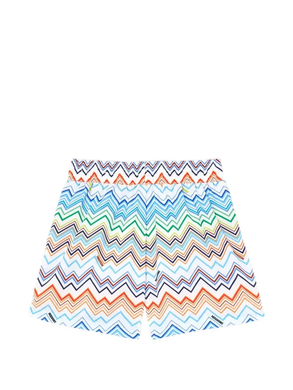 Плавки-шорты с зигзагообразным принтом Missoni Kids, синий — фото 2