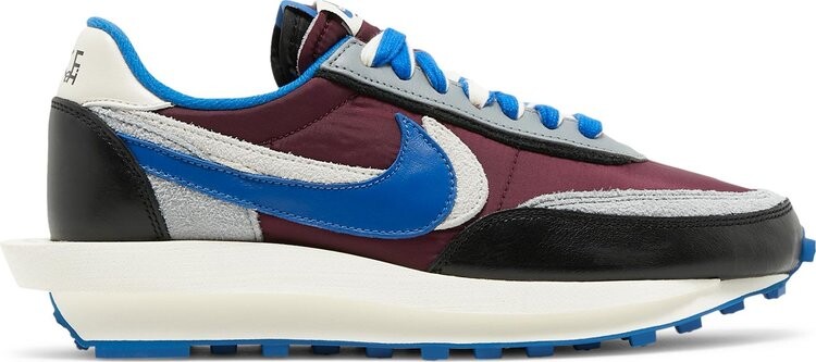 Кроссовки Nike sacai x Undercover x LDWaffle 'Night Maroon Team Royal', красный — фото 2