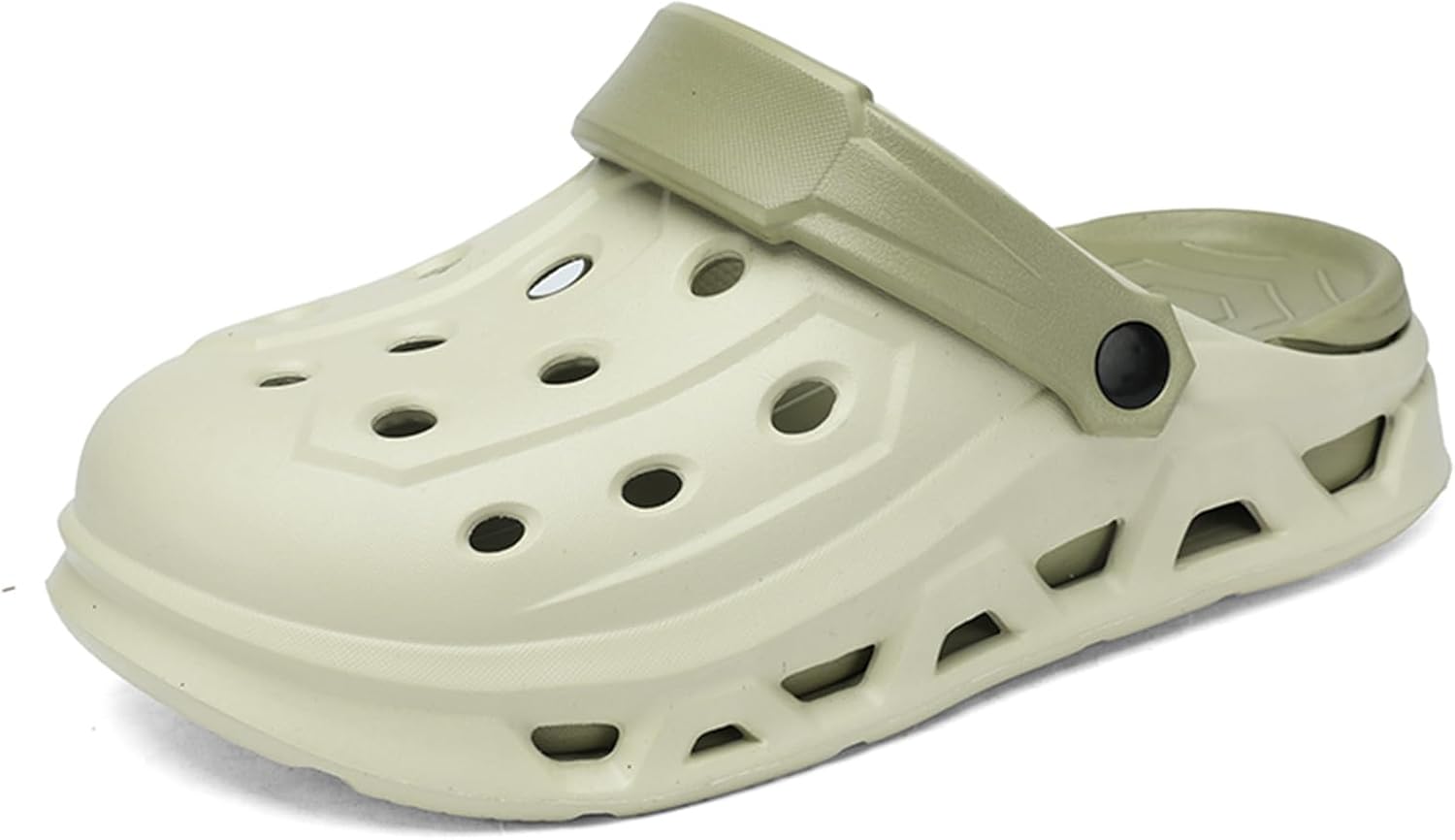 

Унисекс сабо Psieicwm на плоской подошве, из материала EVA, с круглым носком, повседневная обувь для мужчин и женщин с множеством отверстий, дышащие, для пляжа, бассейна, душа, садоводства, для улицы и дома, зеленый