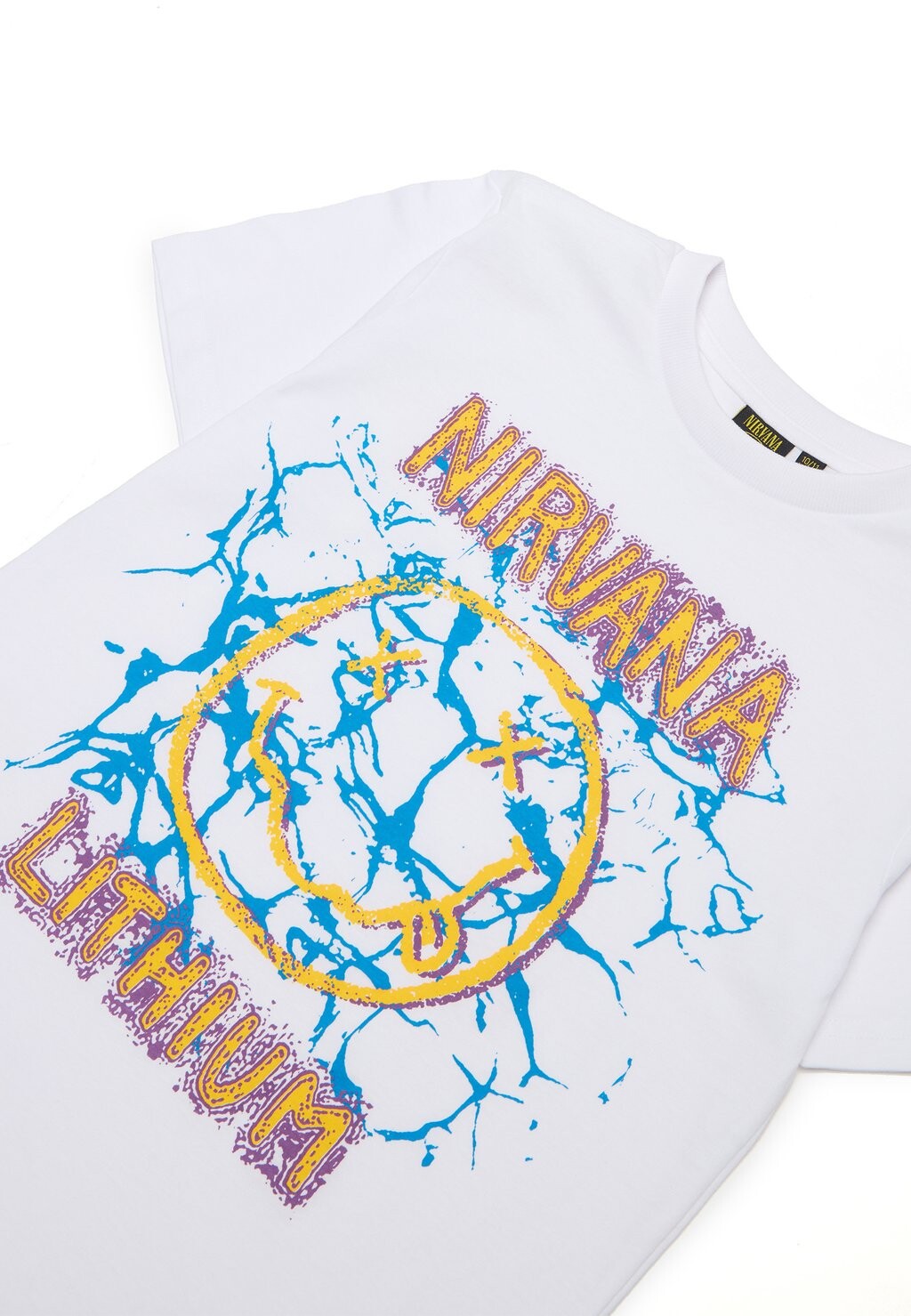 

Принт на футболке With Nirvana Print OVS, белый