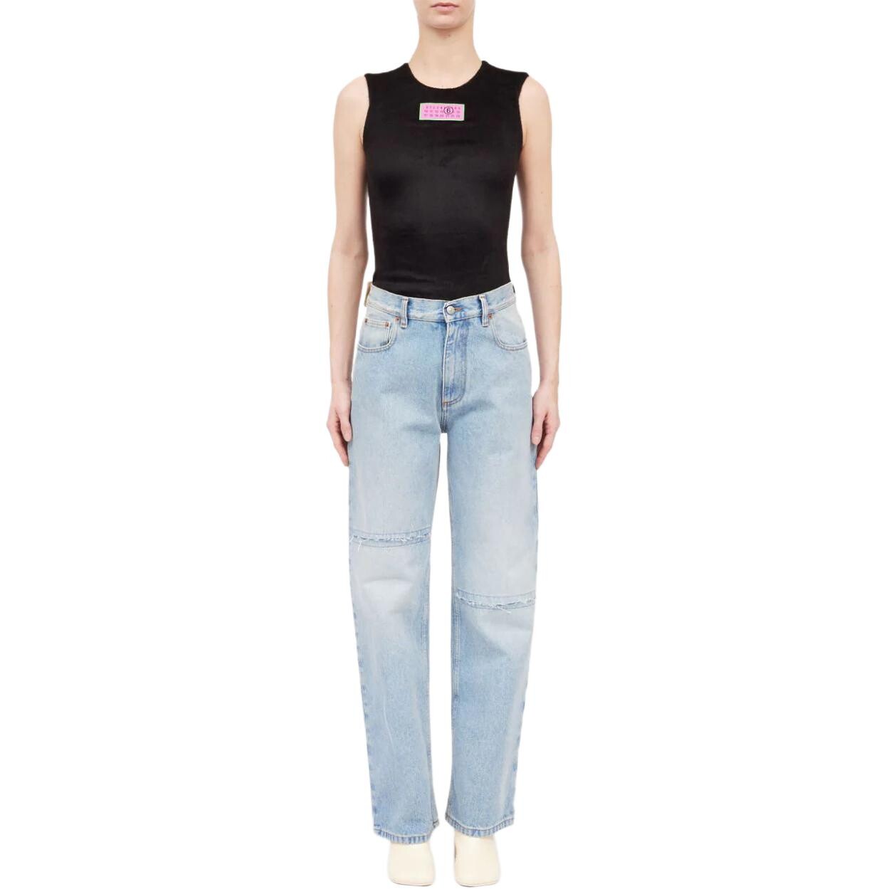 

Джинсы женские Mm6 Maison Margiela, светло-голубой