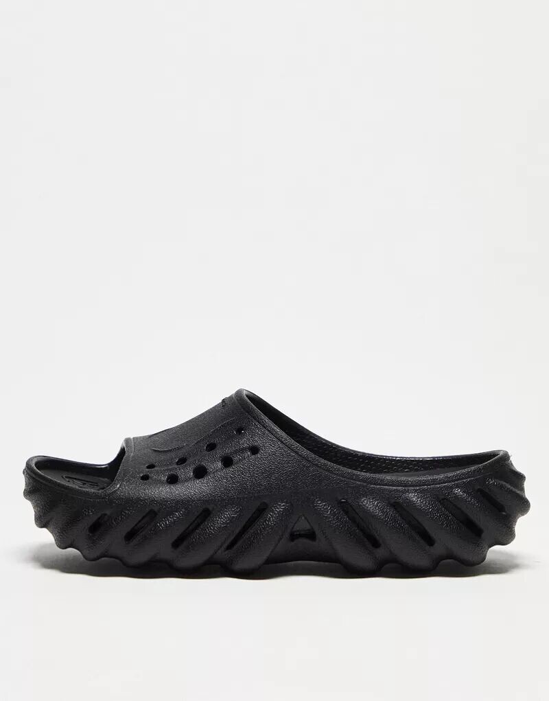 

Черные шлепанцы унисекс Crocs Echo