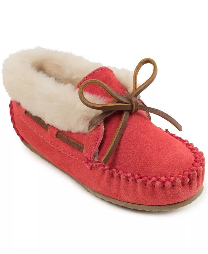 

Маленькие и большие девочки. Тапочки-ботиночки Charley Minnetonka, розовый