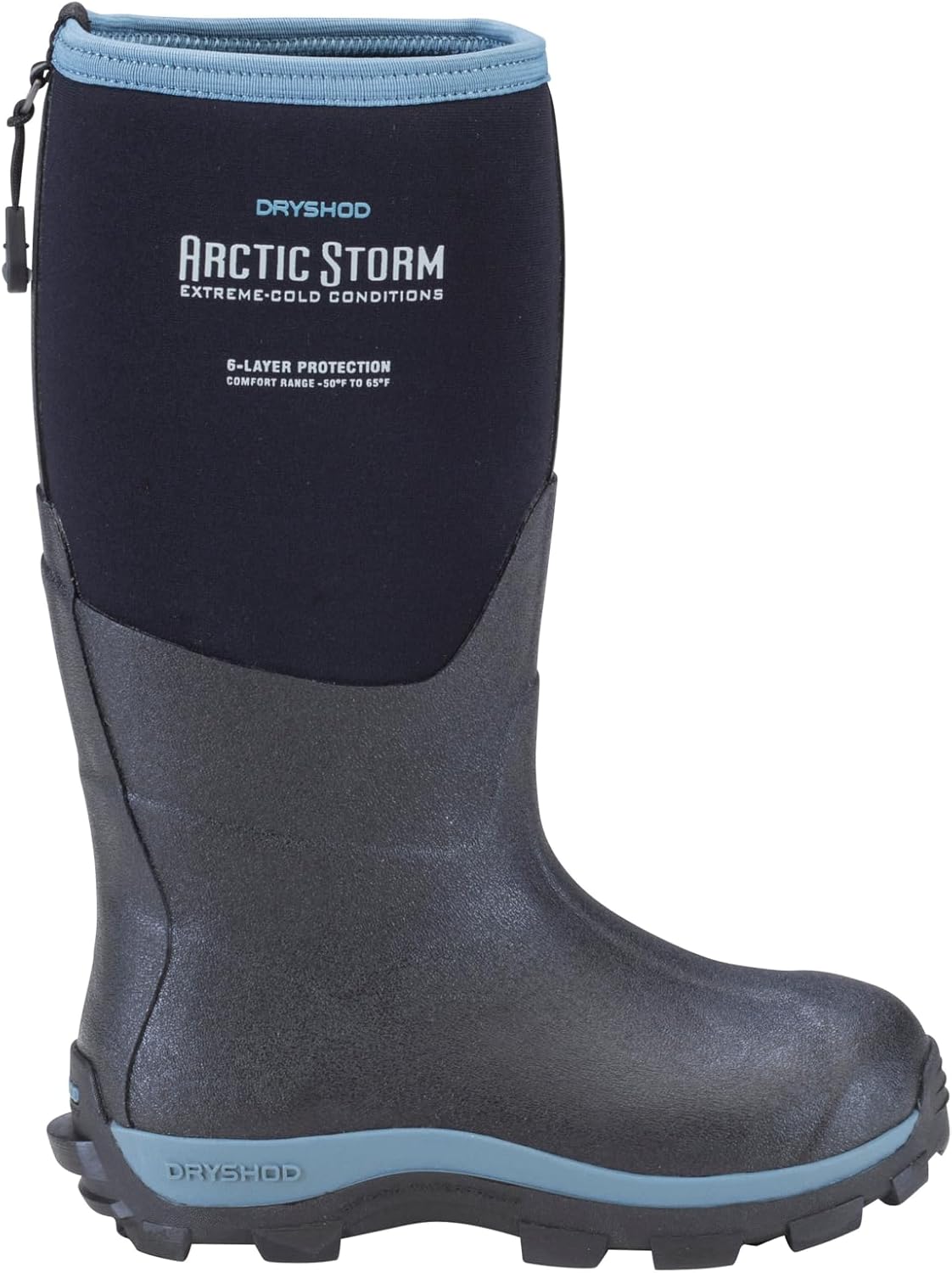 Зимние сапоги Dryshod Arctic Storm для мальчиков, Морозостойкие, Водонепроницаемые, С утеплителем, ARS-KD, черный/синий — фото 3