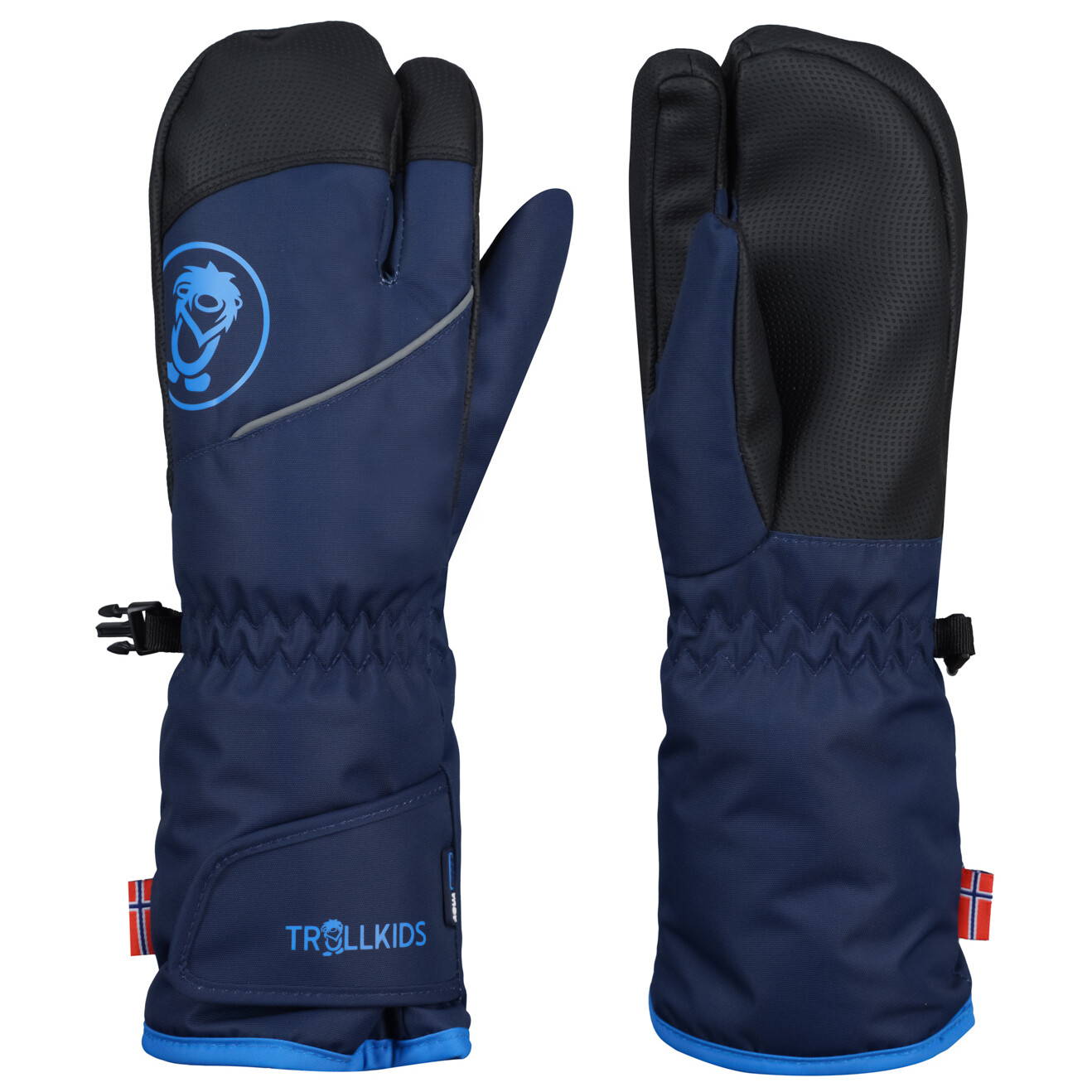 

Перчатки Trollkids Troll 3 Finger Glove, цвет Navy/Medium Blue