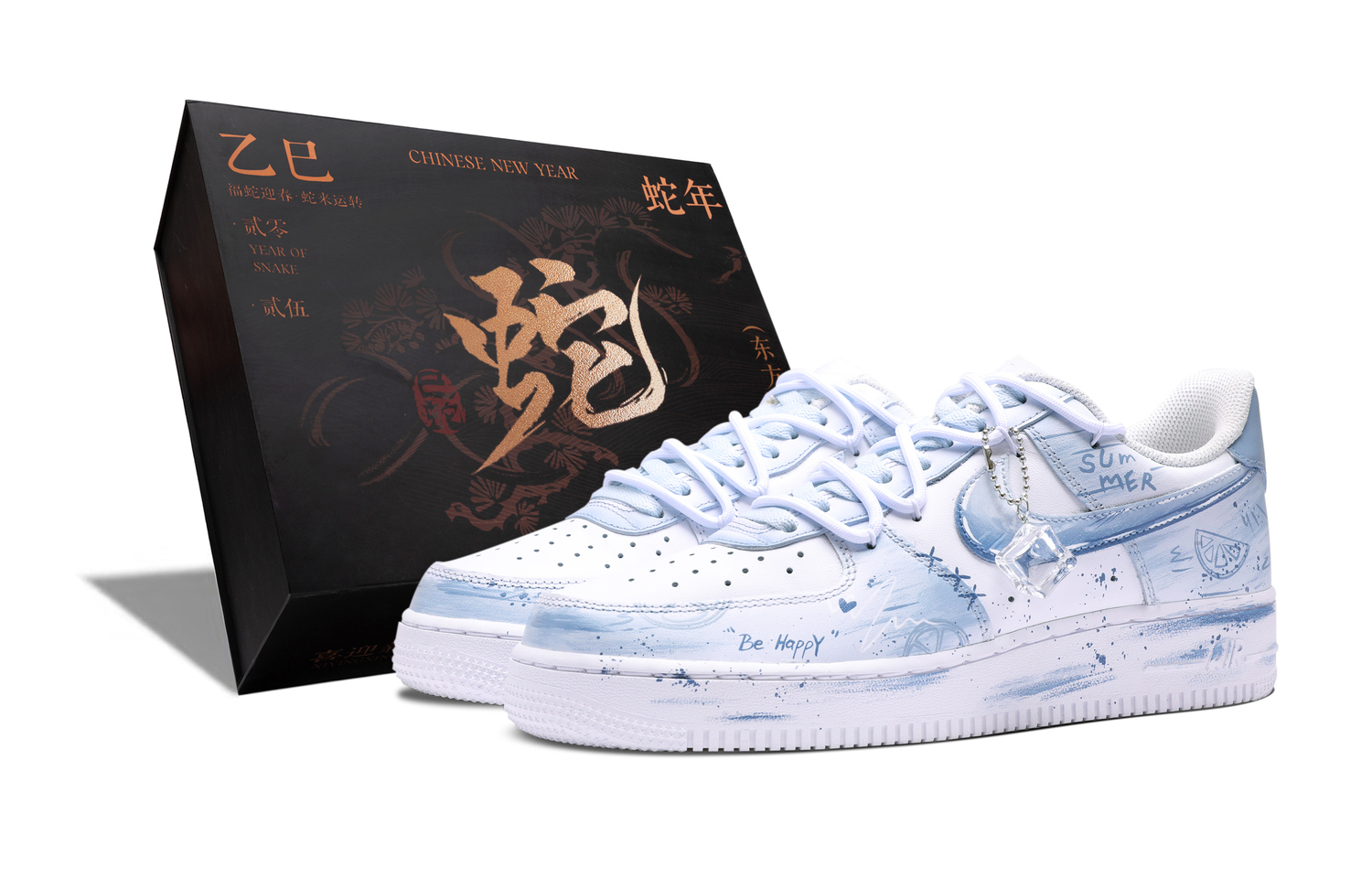 

Nike Air Force 1 устойчивые к истиранию лоу-топ скейтбордские кроссовки мужские сине-серые, цвет Blue Gray