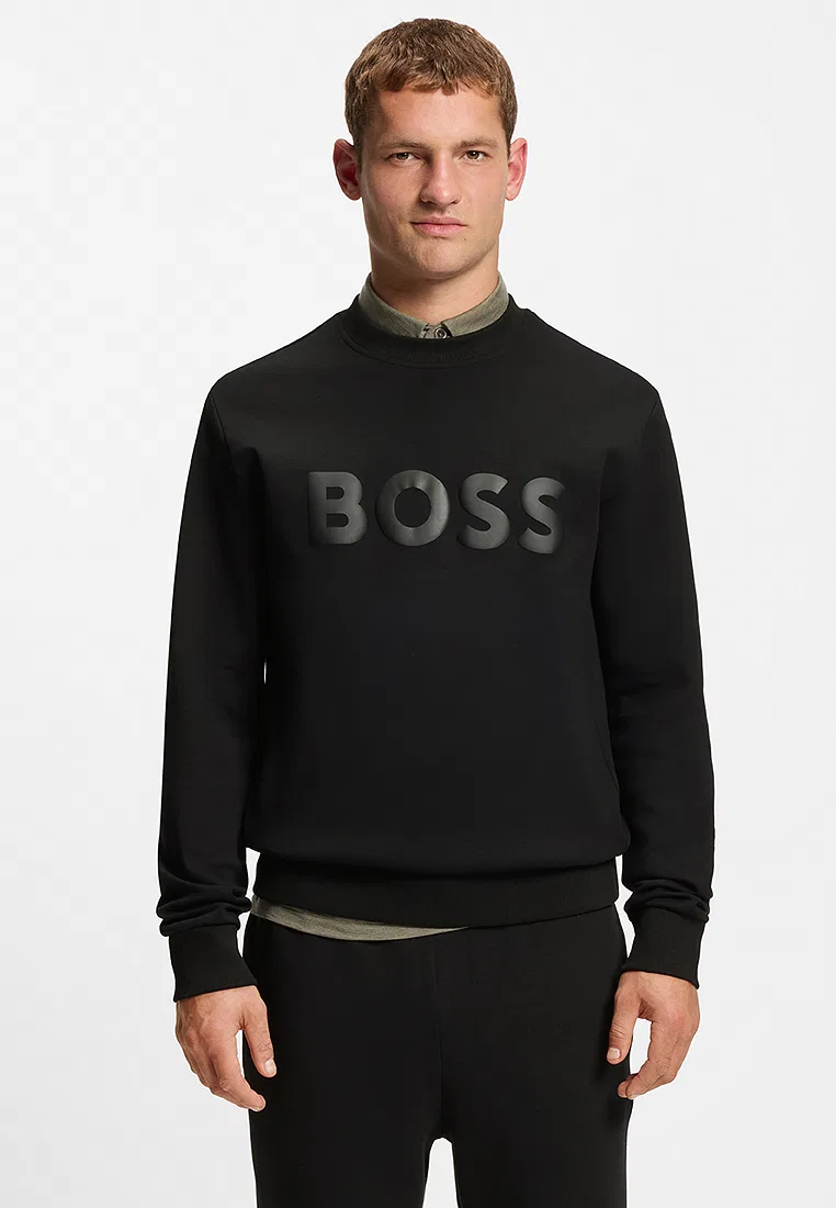 Толстовка, BOSS Green, BOSS, черный