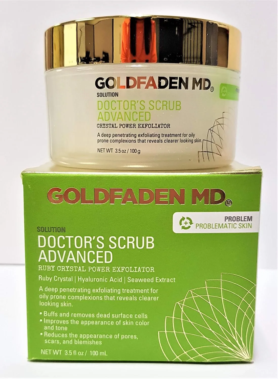 Скраб для микродермабразии Goldfaden MD Doctors Scrub с маслом грейпфрута, 3,5 жидких унции. 103,5 мл (1 шт.), red — фото 2