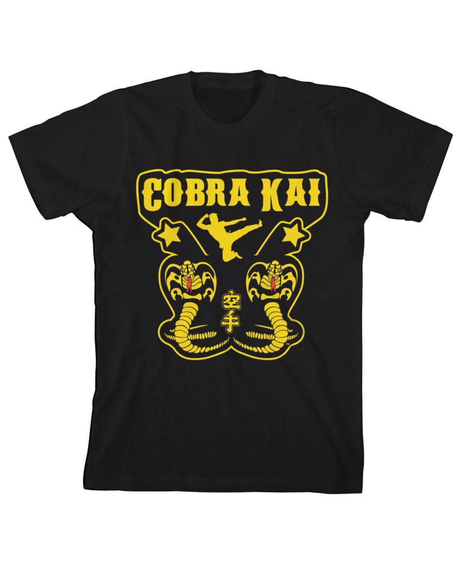 

Детская черная футболка Double Yellow Cobra, размер XL Cobra Kai, Black, Черный, Детская черная футболка Double Yellow Cobra, размер XL Cobra Kai, Black