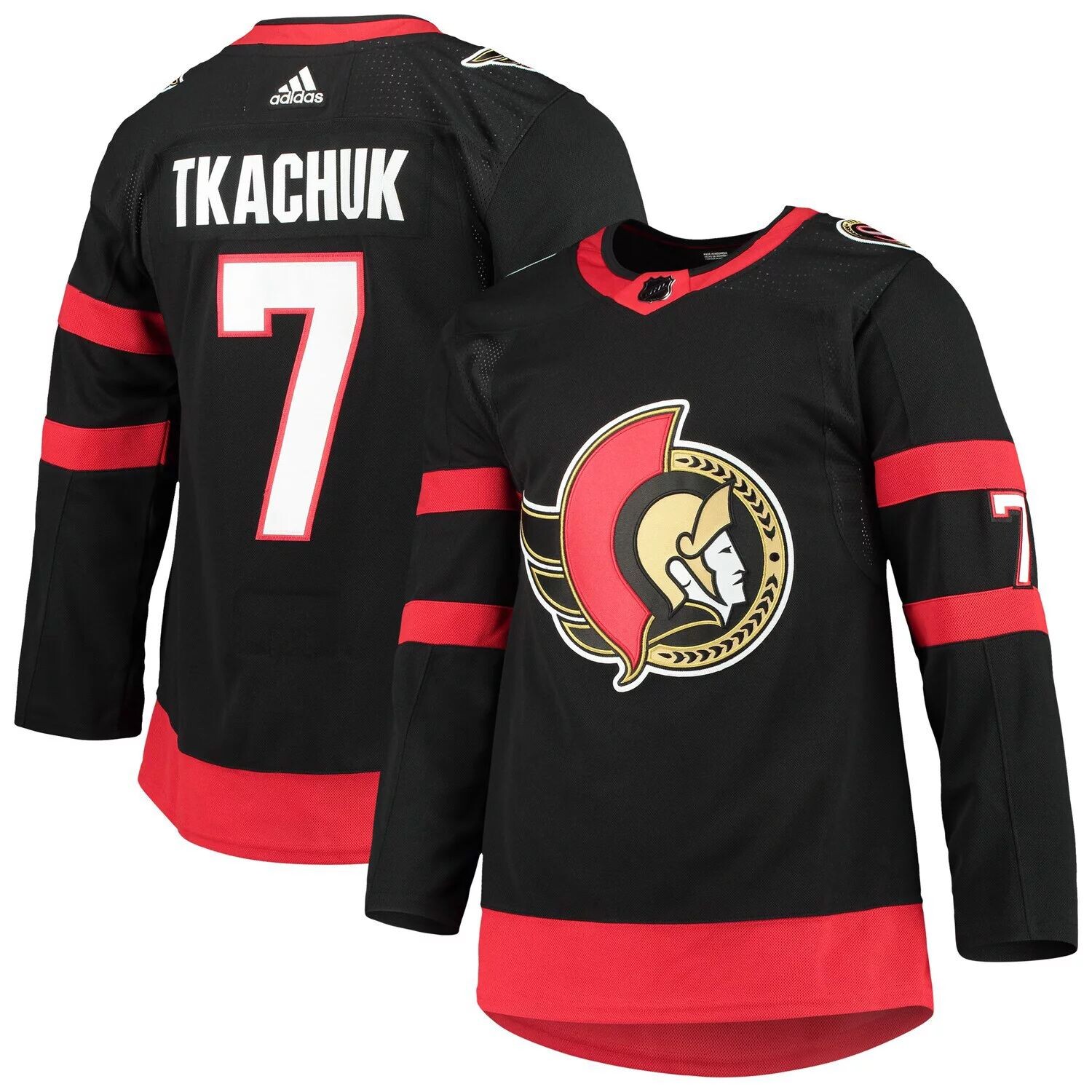 

Мужская черная футболка Brady Tkachuk Ottawa Senators Home Primegreen Authentic Pro Player adidas, Черный, Мужская черная футболка Brady Tkachuk Ottawa Senators Home Primegreen Authentic Pro Player adidas