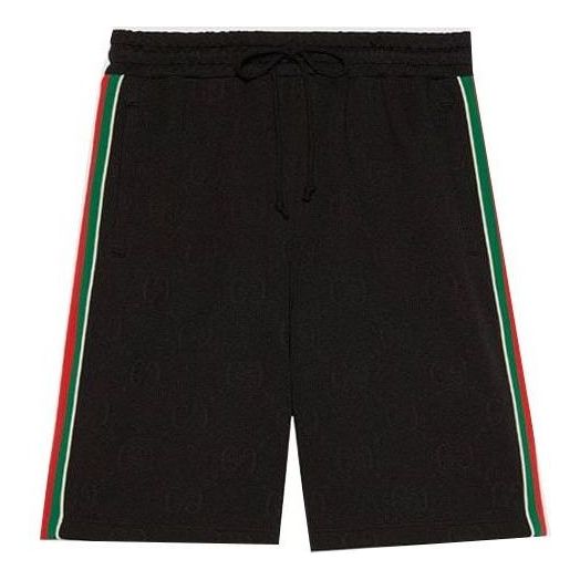 

Шорты gg jacquard gersey bermuda short 'black' Gucci, черный