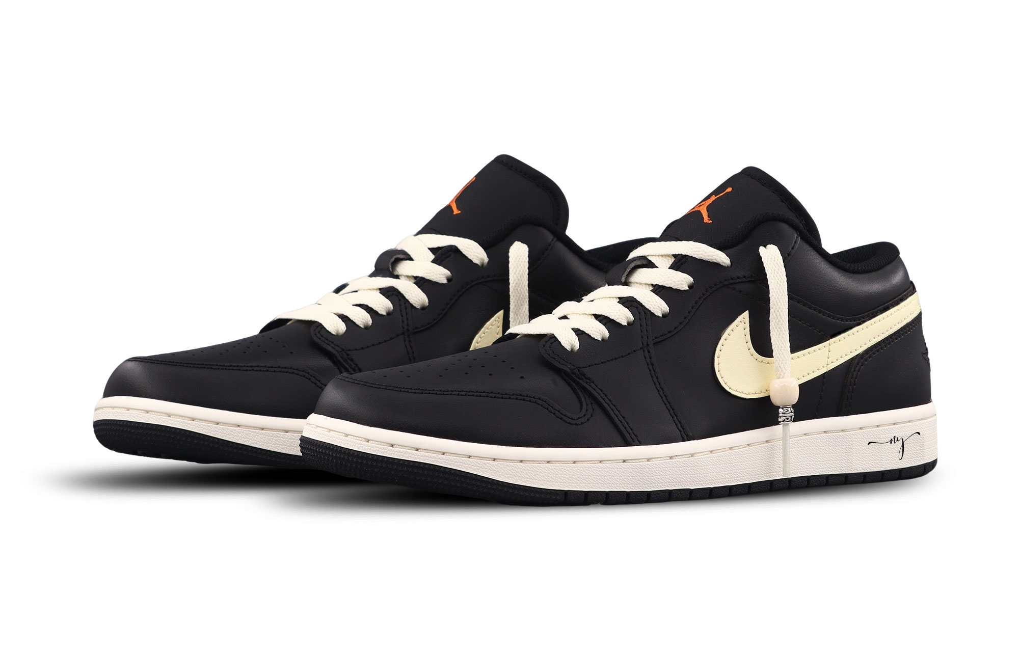 Jordan Кроссовки Air 1 Vintage мужские низкие Black/Beige — фото 4