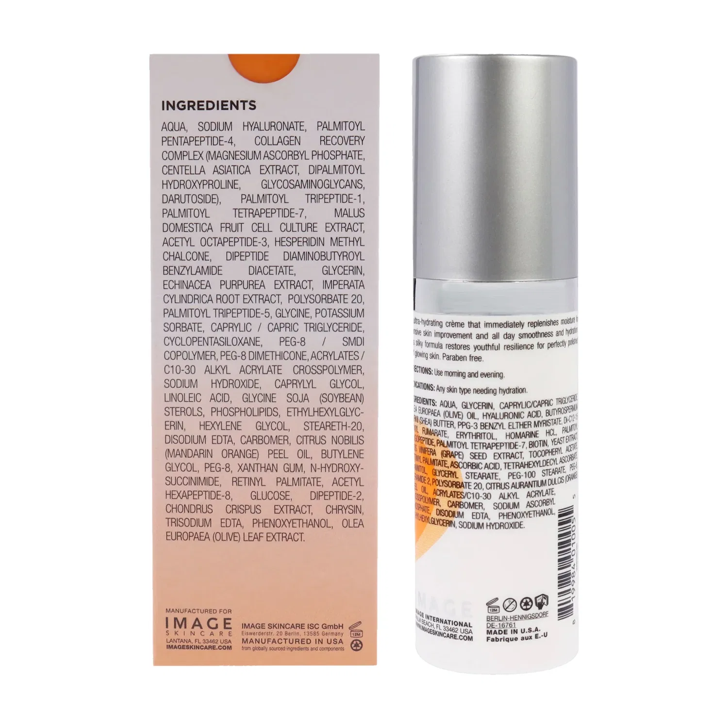 Набор Vital C Hydrating Eye Recovery Gel и Vital C Hydrating Intense Kit от Image для мужчин и женщин - комплект из 2 предметов: гель 0,5 унции, увлажняющий крем 1,7 унции, белый — фото 4