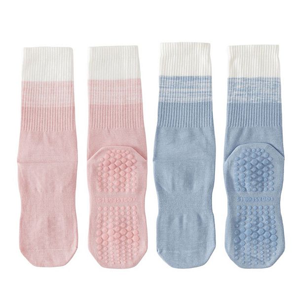 

Женские носки с градиентом и противоскользящей подошвой, 2 пары Anna-Kaci, Pink Blue