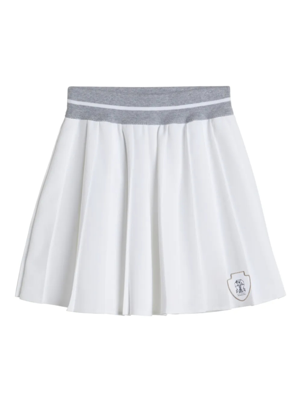 

Brunello Cucinelli Детская юбка из техно-поплина Brunello Cucinelli Kids, белый