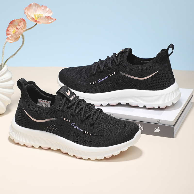 TAIHEYUAN Дышащие низкие повседневные кроссовки Unisex женские черные, цвет Women's Black — фото 2