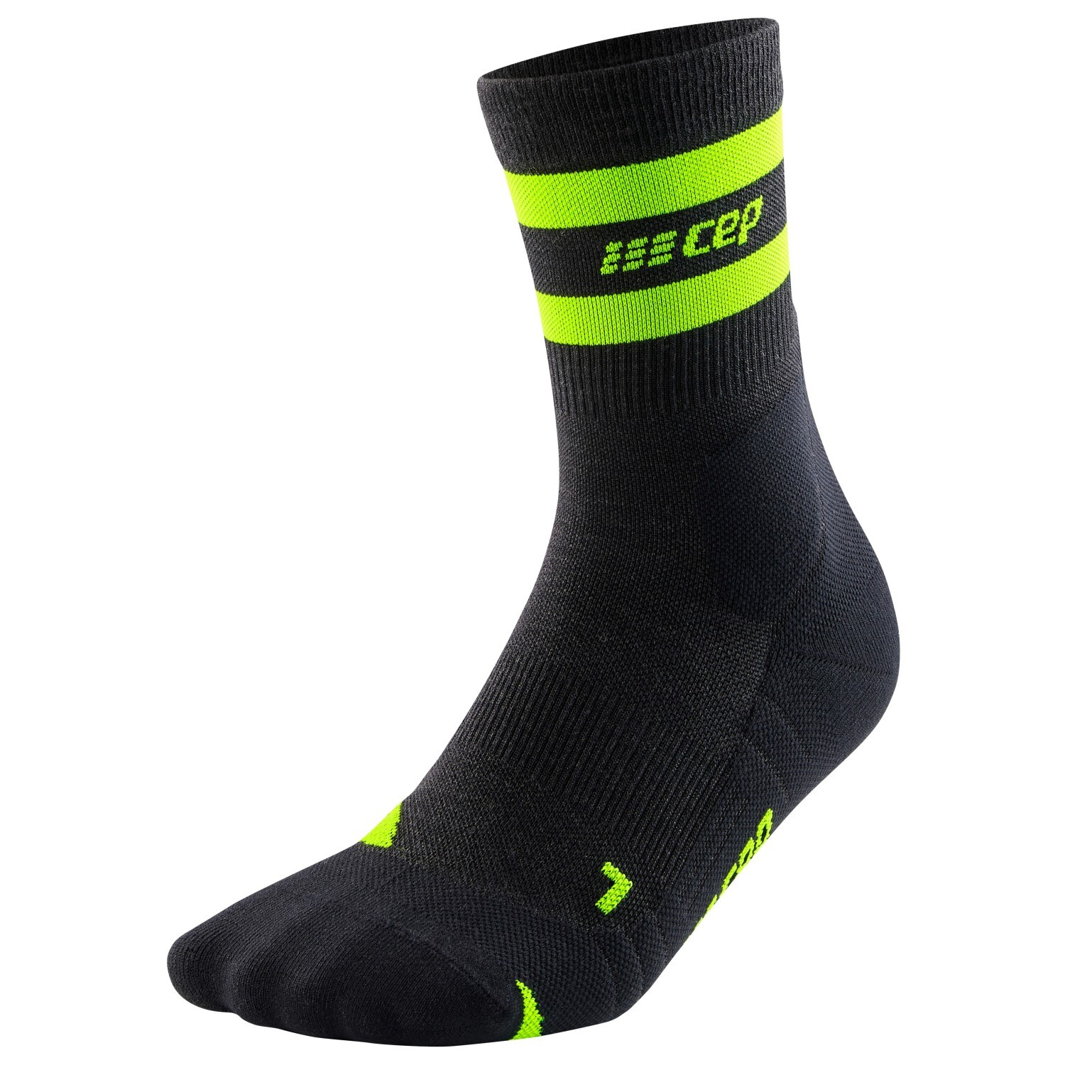 

Походные носки Cep Hiking 80's Socks Mid Cut, цвет Stonegrey/Green