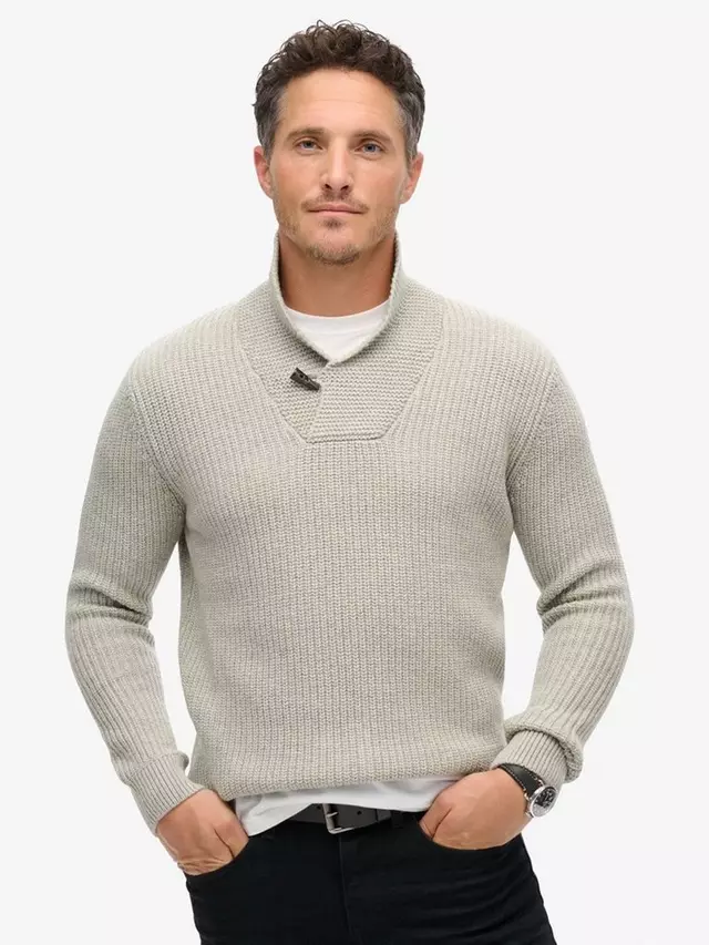 

Джемпер Superdry Merchant Shawl Neck, цвет grey marl