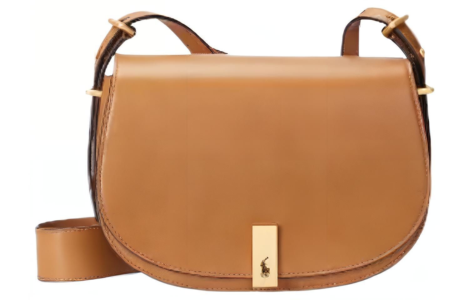 

Polo Ralph Lauren Кожаный кроссбоди Polo ID женский коричневый