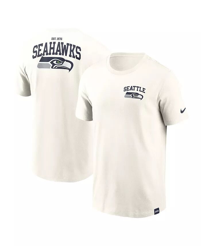 

Футболка Nike Men's Cream Seattle Seahawks Blitz Essential Fanatics