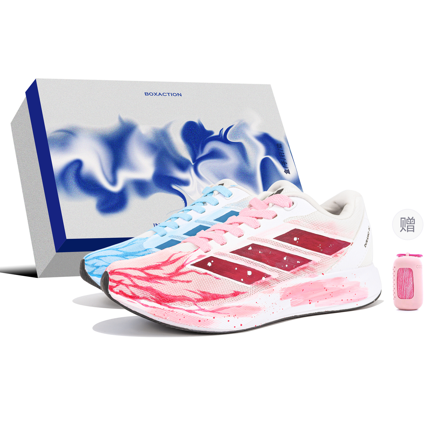 

Adidas кроссовки для бега Duramo RC Low Top Unisex синий розовый