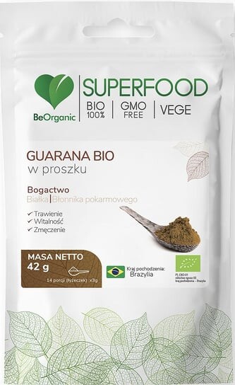 

BeOrganic, БИО-порошок гуараны, 42 г MedicaLine