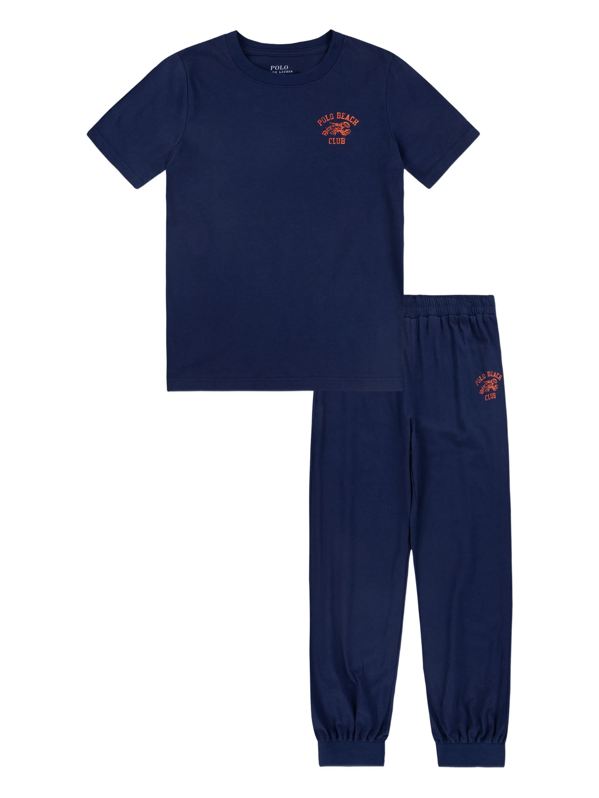 

Пижама с принтом Polo Ralph Lauren Kids, синий