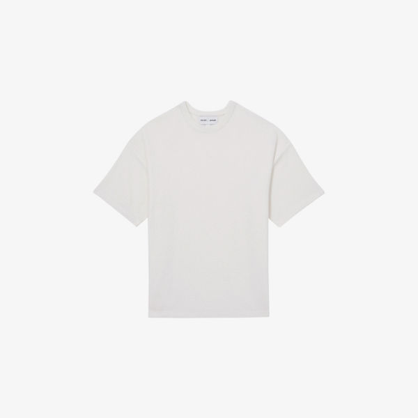 

Топ Reiss x les 100 ciels Wren вязаный с коротким рукавом, белый