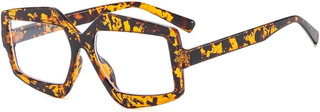 

Модные солнцезащитные очки Polygon для женщин и мужчин в стиле панк, для путешествий, вождения и активного отдыха, с защитой от УФ-излучения UV400 TVTBBVV, Flower Clear