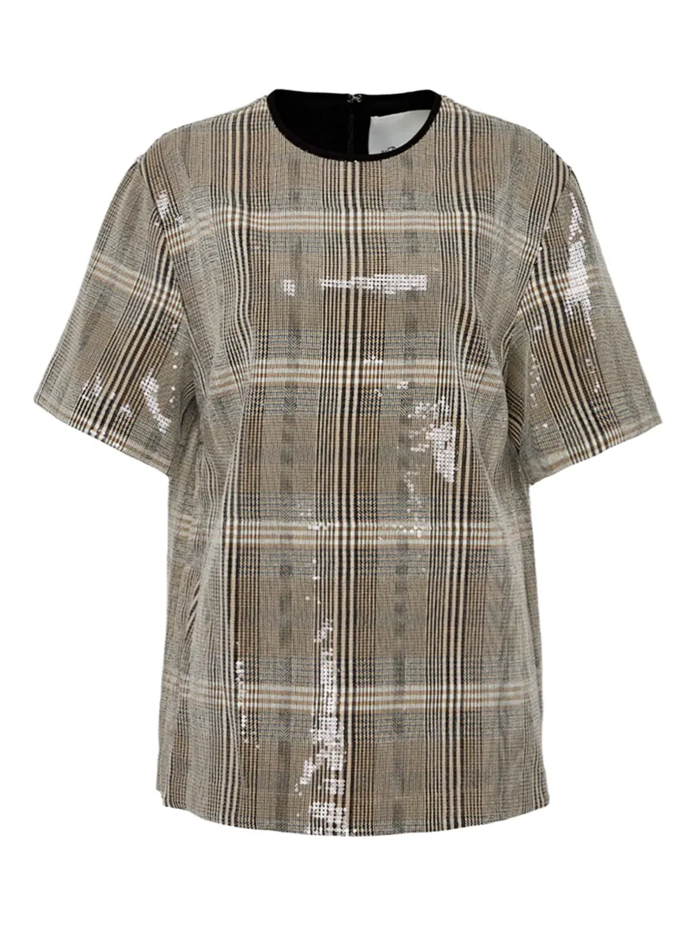 

Клетчатая футболка с пайетками 3.1 Phillip Lim