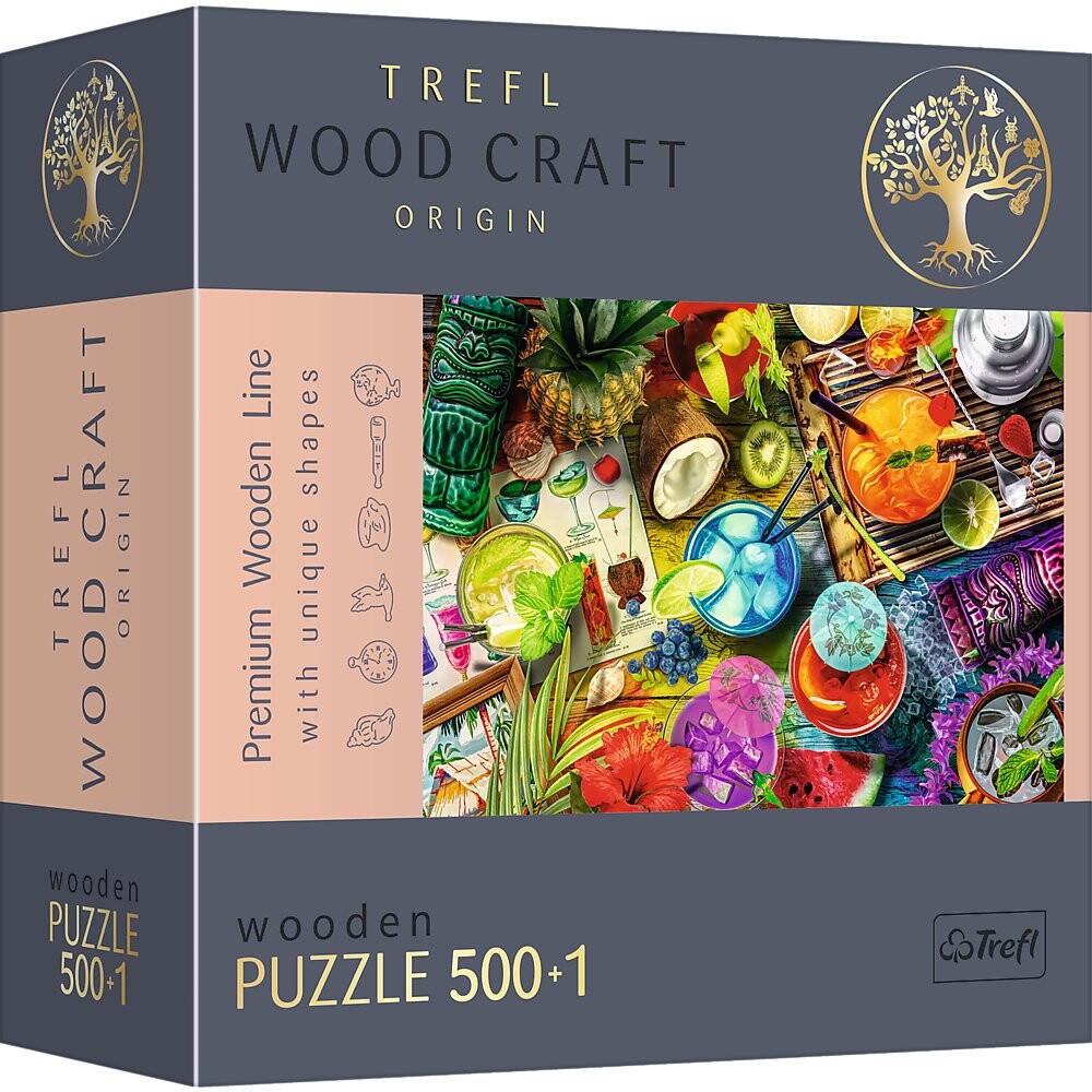 

Trefl, Пазл Wood Craft Красочные коктейли, 501 шт.