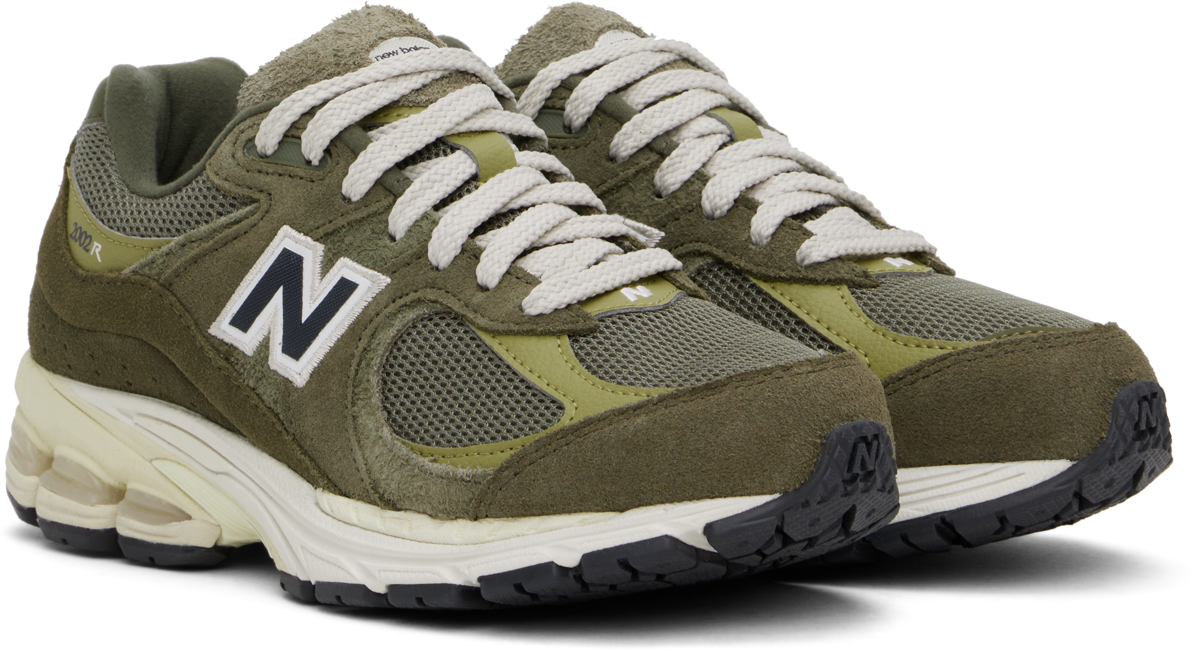 Зеленые кроссовки 2002R New Balance, Dark moss/Covert green — фото 4