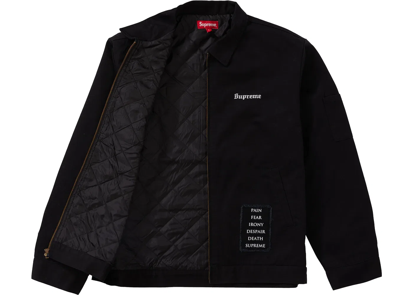 Мужская куртка с принтом The Crow Work Jacket Supreme, черный — фото 3