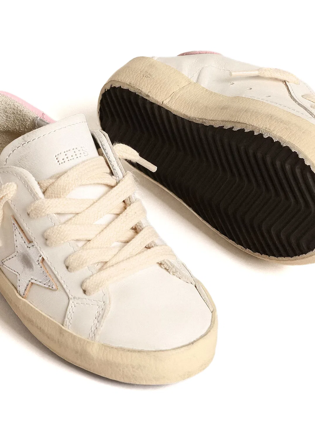 Кроссовки детские Golden Goose Super Star, Pink-White — фото 3