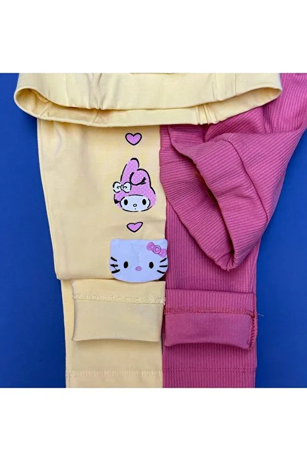 Детские леггинсы для девочек с принтом Slope Leggings Set Baby Ella'S, Multicolored — фото 4