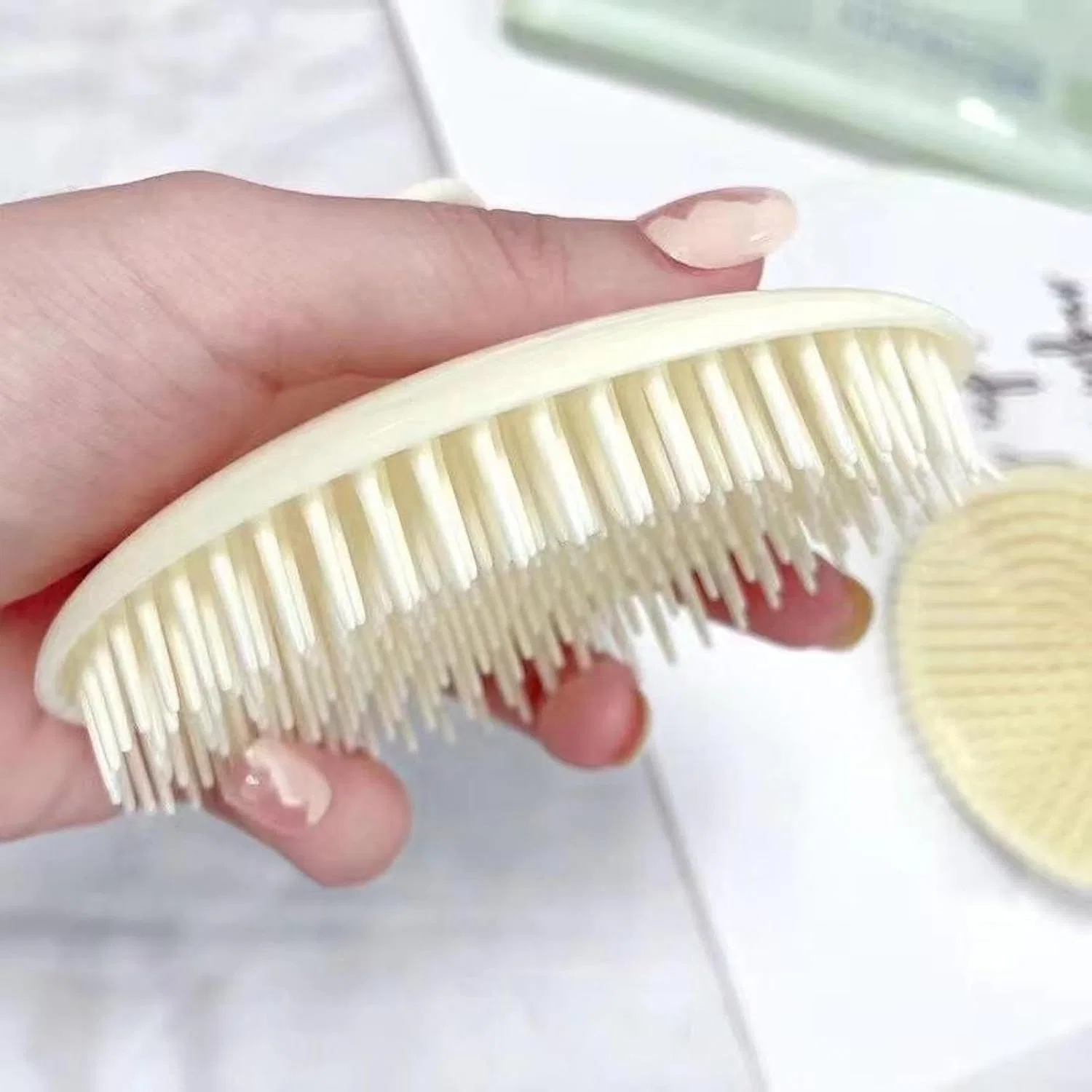 Массажер для кожи головы, Shampoo Brush, Apricot Generic — фото 3
