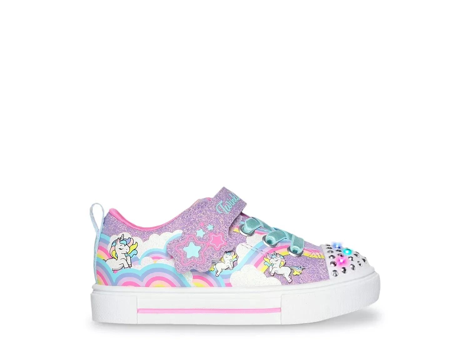Кроссовки со светодиодами Twinkle Sparks Jumpin' Clouds Skechers, фиолетовый — фото 4