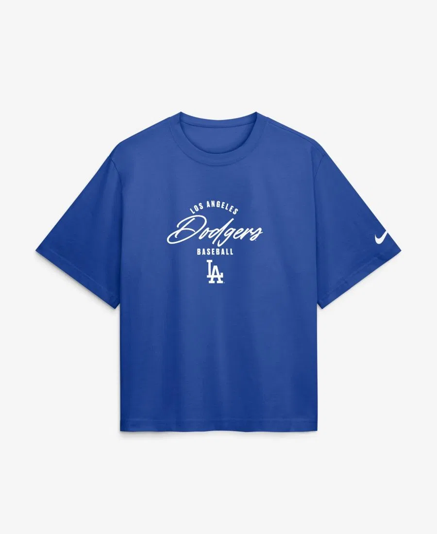Женская футболка Freddie Freeman Royal Los Angeles Dodgers Premium Essentials Boxy с именем и номером игрока Nike, Royal — фото 2