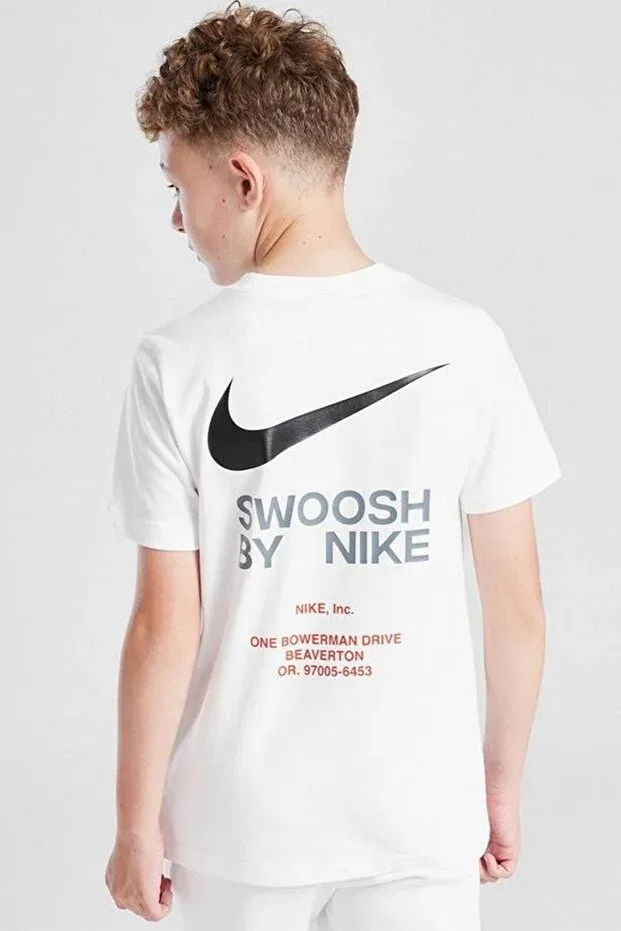 Детская футболка с принтом Sportswear Graphic Cotton Kids Tee Nike, White