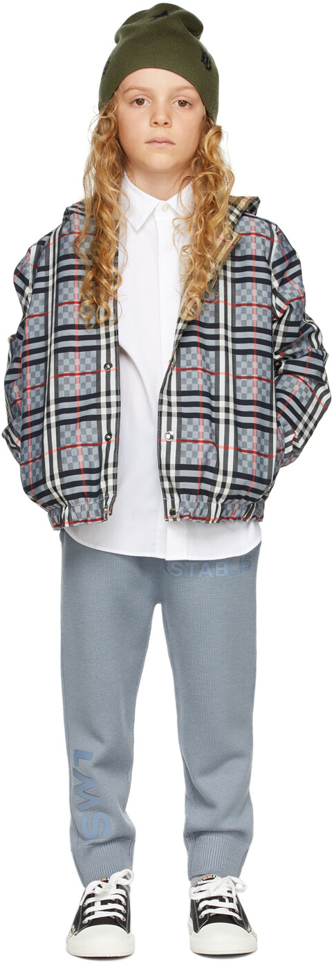 

Детские синие брюки Horseferry Lounge Burberry, Синий, Детские синие брюки Horseferry Lounge Burberry