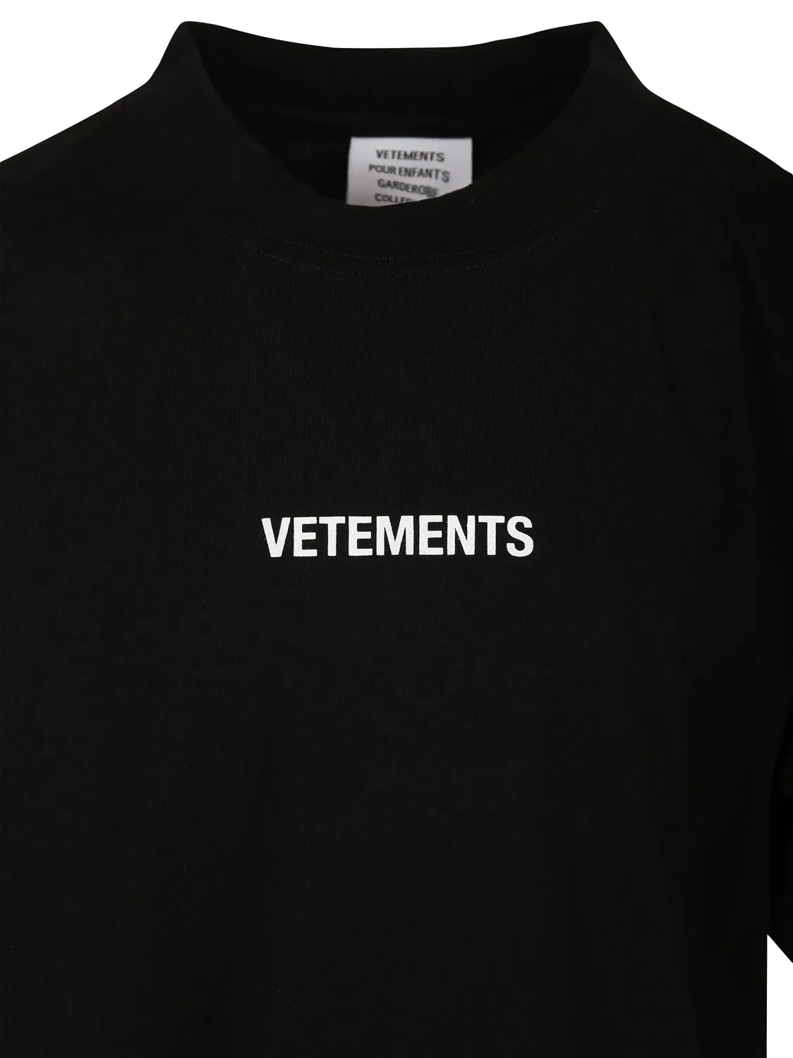 VETEMENTS Черная футболка с логотипом — фото 2