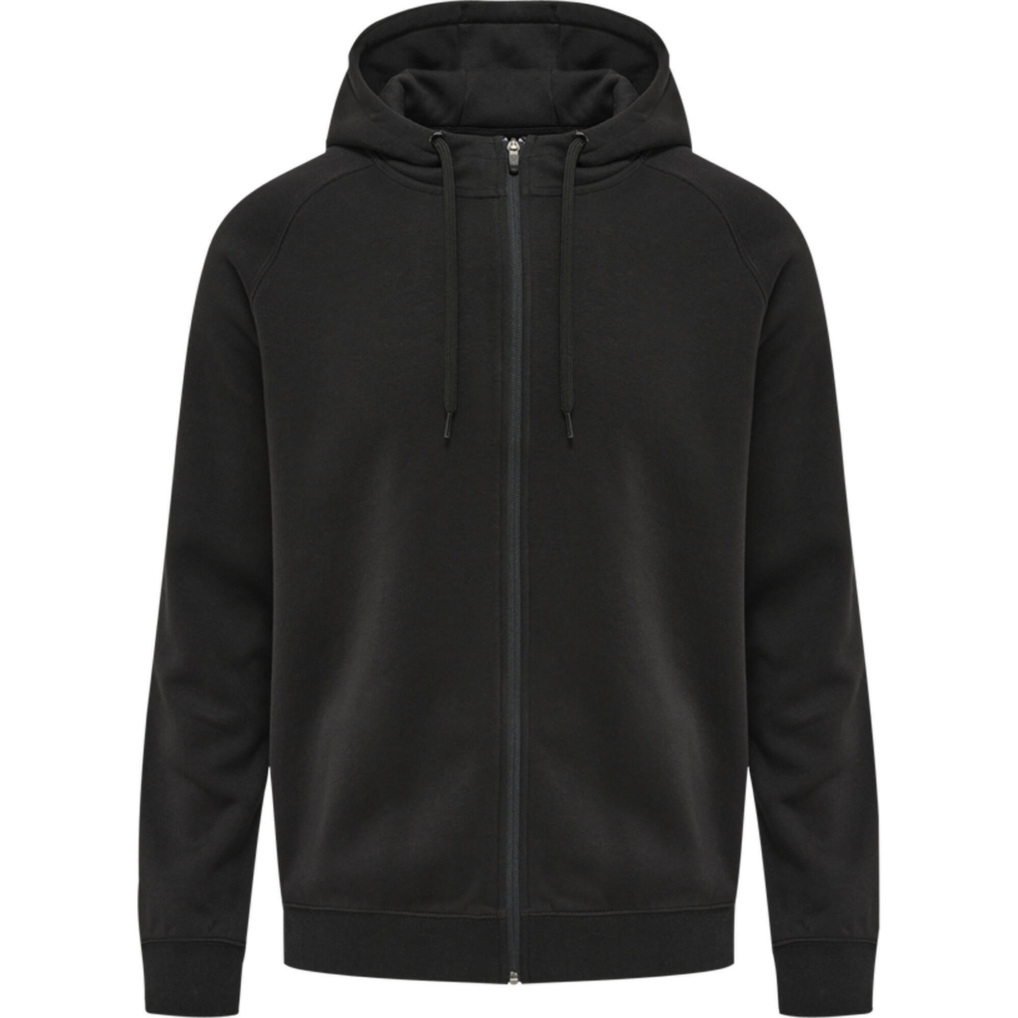 

Hmlred Classic Zip Hoodie Hoodie Mens HUMMEL, черный