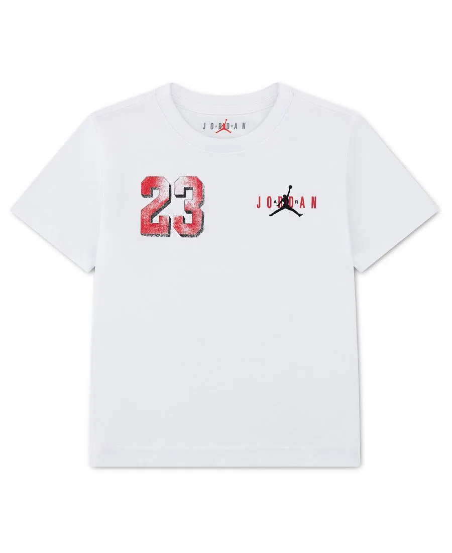 Детская футболка с принтом Jordan, White
