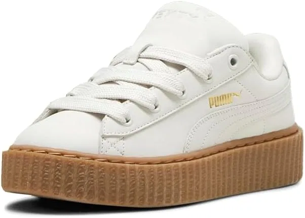 Детские кроссовки для девочек с шнуровкой Fenty X Creeper Phatty PUMA, Off-White — фото 2