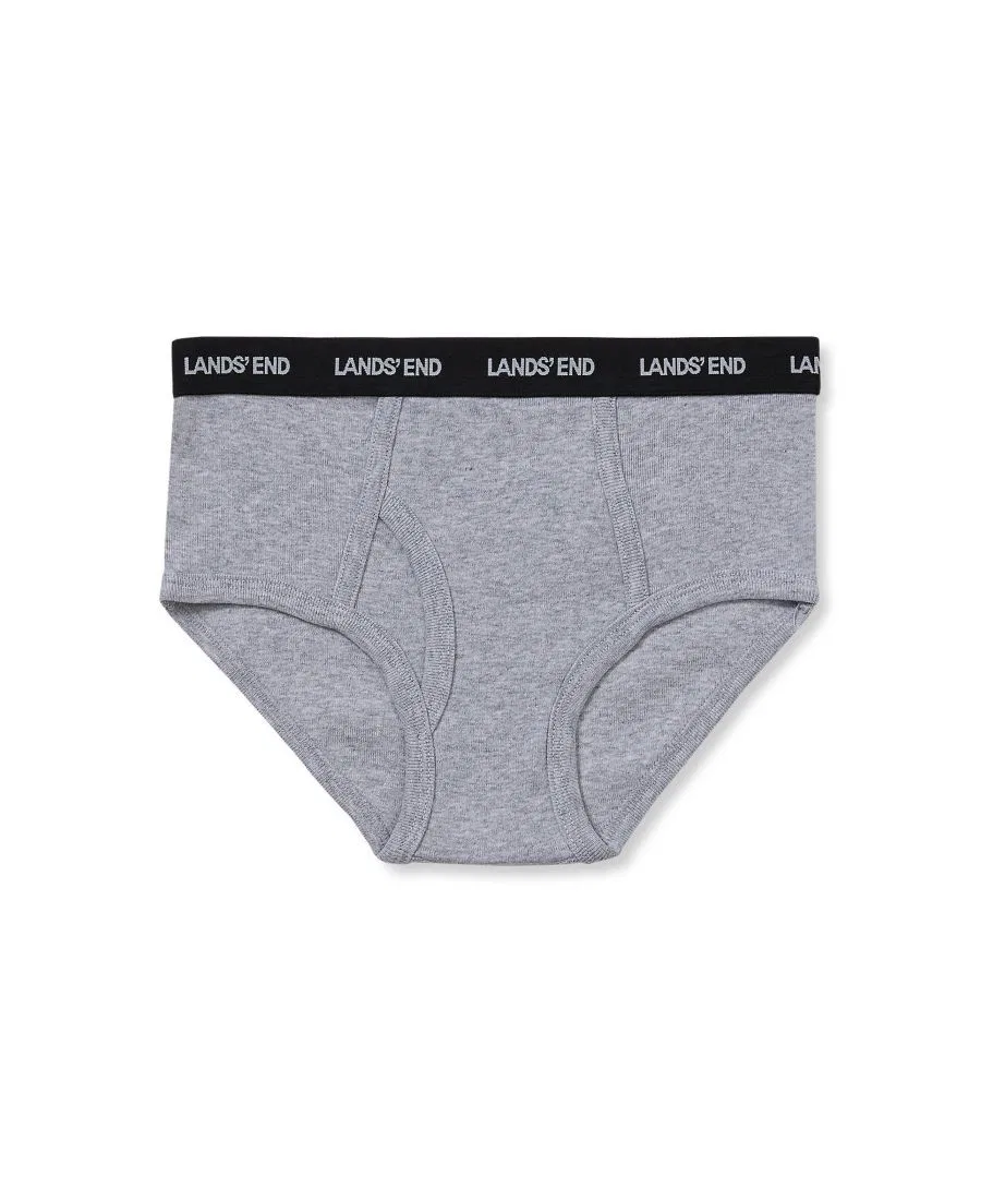 Комплект трусов для мальчиков, 5 шт., с принтом Lands' End, White/Gray/Black — фото 4