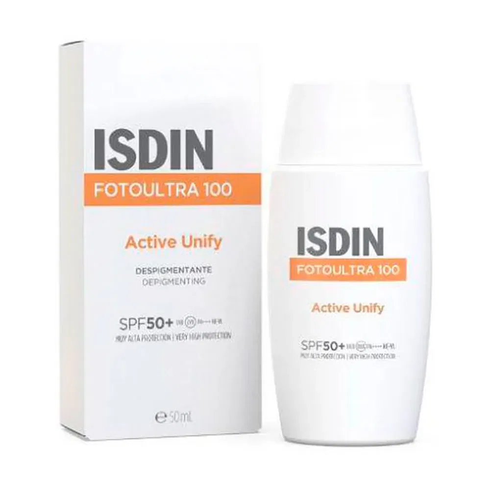 Солнцезащитный крем Active Unify SPF50+ 50мл Isdin, прозрачный