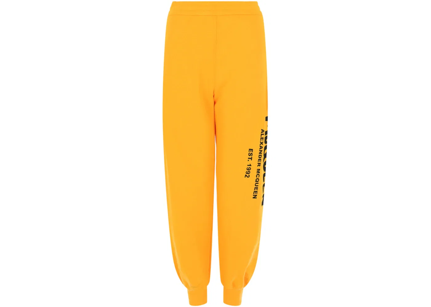 Женские спортивные брюки с принтом Joggers Alexander McQueen, Pop Yellow Black