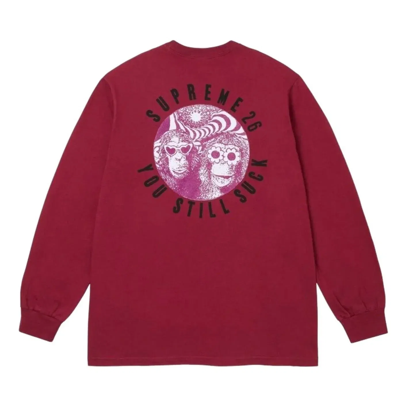 Мужская футболка FW26 You Still Sk L/S T-Shirt 'Cardinal' Supreme, Cardinal